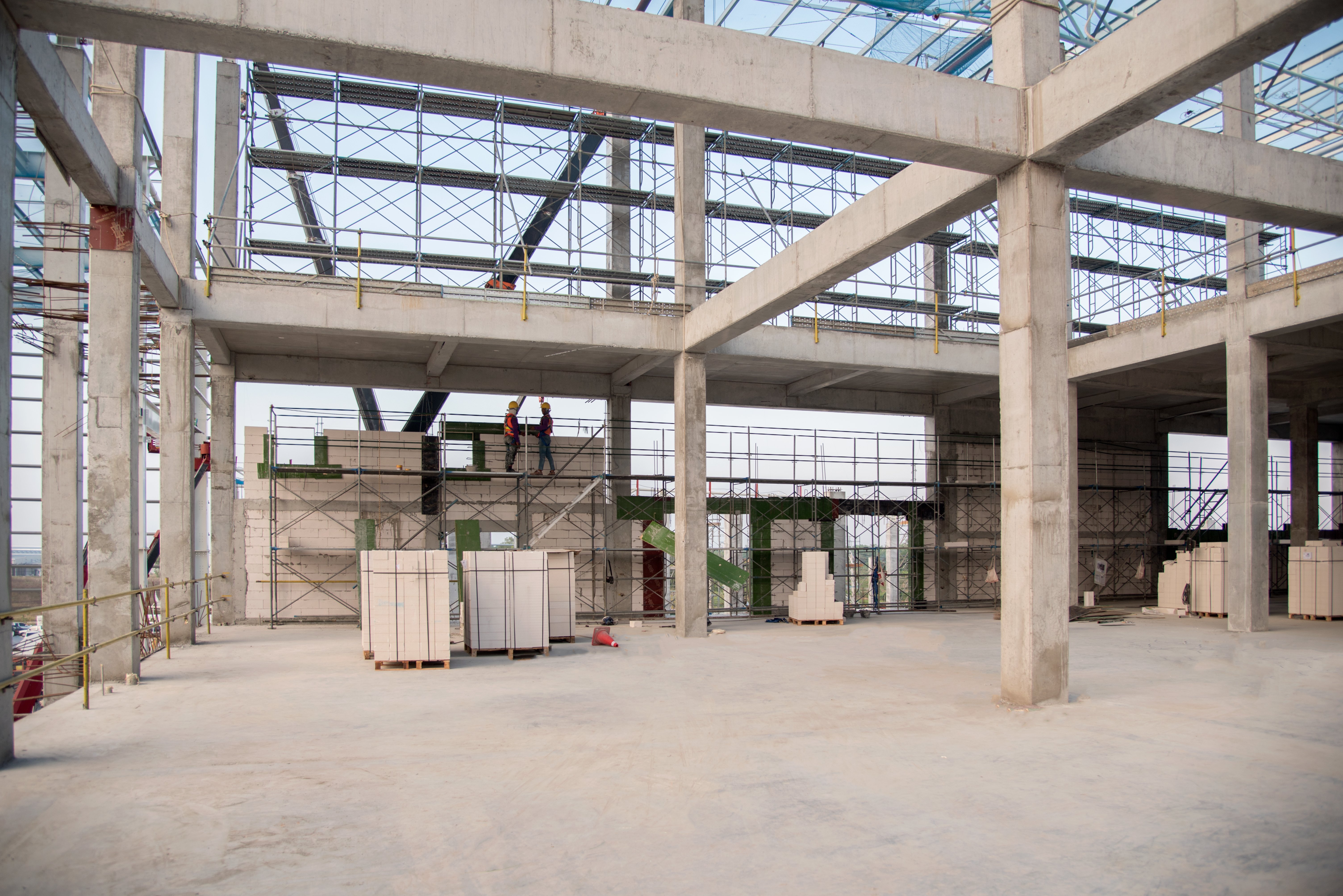 construction process for commercial building